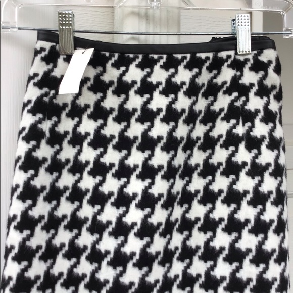 NWT Talbots Black & White Houndstooth Wool Lined - Picture 2 of 7